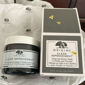 NIB Origins clear improvement charcoal honey mask